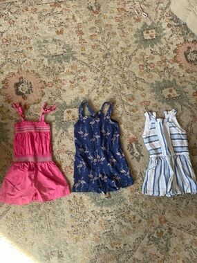 Girls summer romper bundle